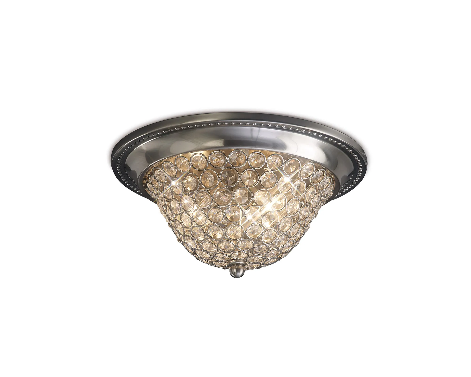 Paloma Crystal  Flush Ceiling 2 Light IL31133  Diyas Paloma